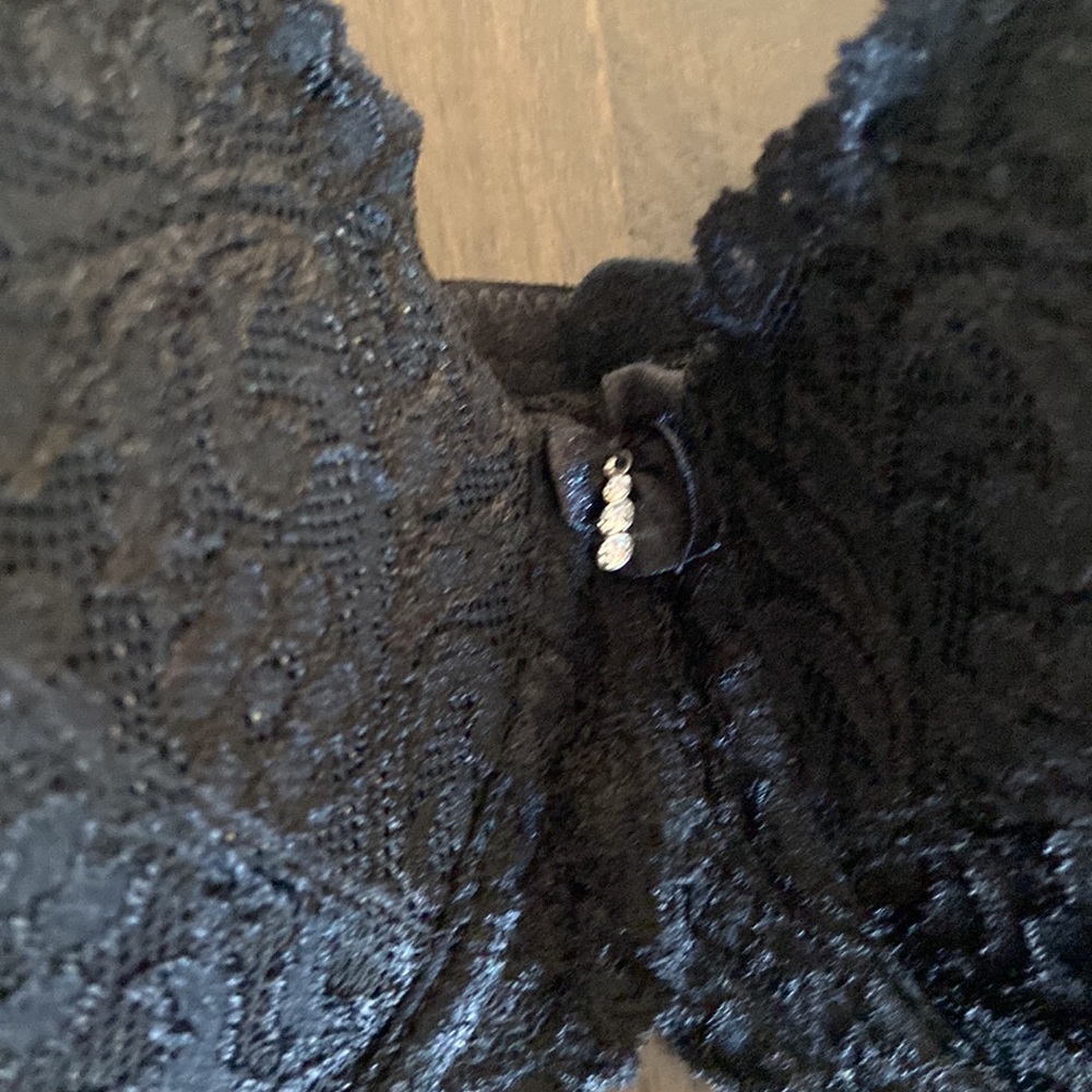 Smart and Sexy 42C black lace bra style SA965 like new - Picture 2 of 10